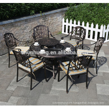 Durable water proof outdoor balcony furniture with BBQ table dining set
